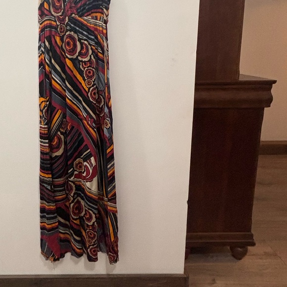 Vintage long Matty M dress floral zentangle size M fits larger sizes stretchy - Picture 13 of 16